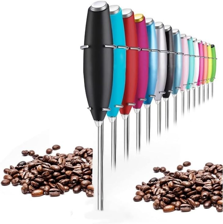 Household Small Handheld Mini Egg Beater Automatic Cream Beater Coffee Mixer Electric Egg Beater Immersion Mixer Cordless Foaming Machine (Silver)