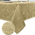 SASTYBALE Golden Yellow Fall Jacquard Tablecloth, 52 x 52 Inch Square