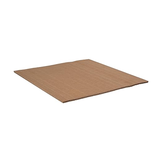Outwater 4ft Wide x 8ft High x 5/32in Thick Unfinished Red Oak Veneer Decorative Wall Tambour Panel with 3/4in 30-Degree Groove Slats – Flexible and Customizable for Interior Applications