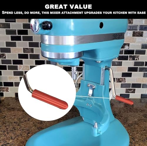 Stand Mixer Handle for KitchenAid Stand Mixers – Compatible with Pro 5 Plus, Mixer Accessory with Comfy Grip for Enhanced Stability and Convenience (Red)
