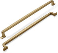 khtumeware | Appliance Handle Pull | Brushed Satin Brass | 18 in (457 mm) Center-to-Center Drawer Pull | 1 Pack| Kitchen and Bathroom Cabinet Hardware | Furniture Hardware