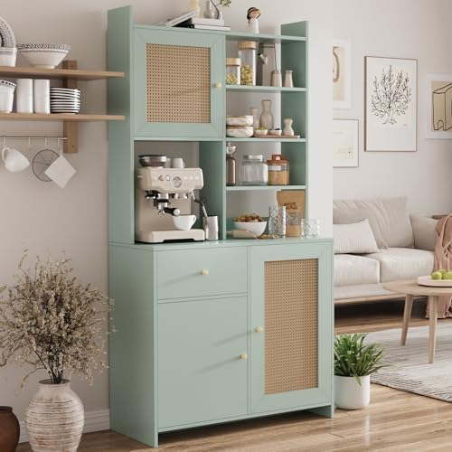 IDEALHOUSE Kitchen Pantry Cabinet with Adjustable Shelf