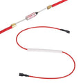 MECCANIXITY Universal Rice Cooker Temperature Fuse, 165°C 10A 250V Metal Thermal Fuse with Both End Terminal Fiberglass Sleeving for Electric Pressure Cooker Repair Part