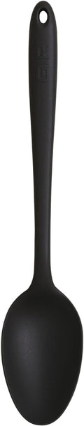 GIR: Get It Right Silicone Spoon, High Heat Resistant Kitchen Tool - Non toxic cooking utensils for Nonstick Cookware, Cooking, Baking and Mixing, Ultimate - 13IN, Black