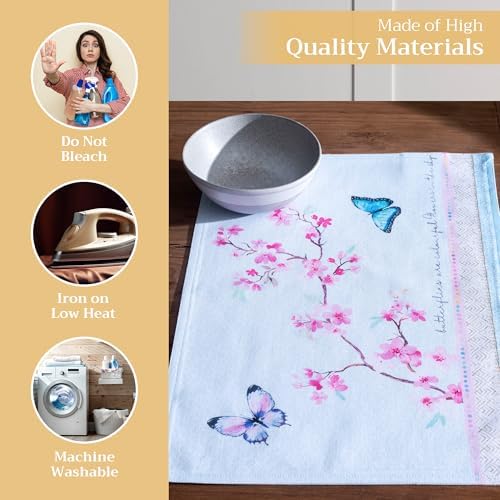 Maison d' Hermine Placemats Set of 4 Reusable 100% Cotton (13"x19")