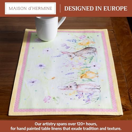 Maison d' Hermine Placemats Set of 4 Reusable 100% Cotton (13"x19")