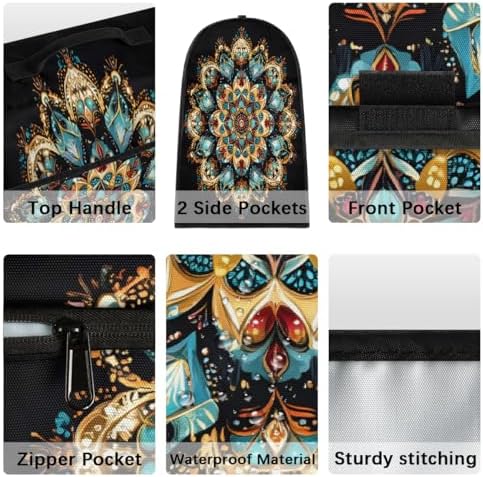 Mandala Flower Kitchen Aid Covers Foldable Washable Stand Mixer Dust Cover