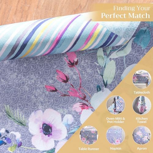 Maison d' Hermine Placemats Set of 4 Reusable 100% Cotton (13"x19")