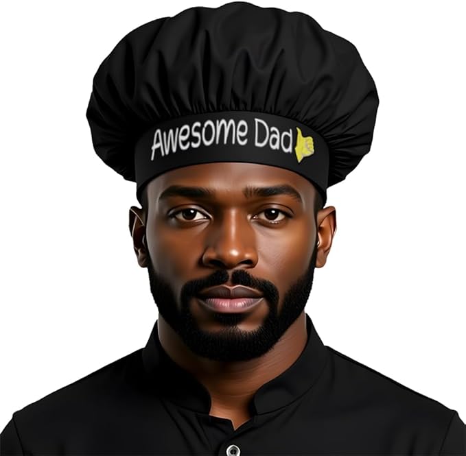 The Apron Place Adjustable Professional Chef Hats, Multiple Personalized Embroidered Designs to Choose from, Made in The USA