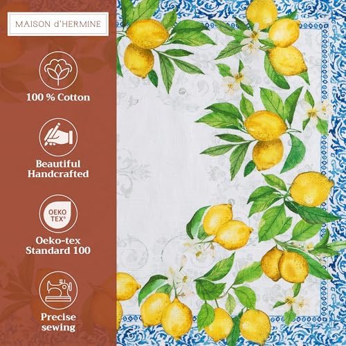 Maison d' Hermine Placemats Set of 4 Reusable 100% Cotton (13"x19")