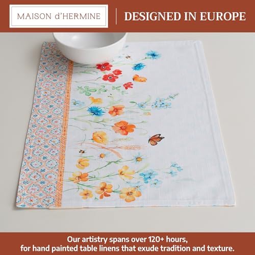 Maison d' Hermine Placemats Set of 4 Reusable 100% Cotton (13"x19")