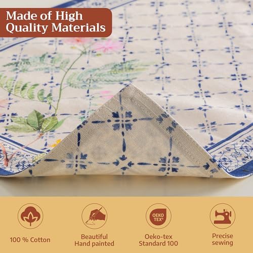 Maison d' Hermine Placemats Set of 4 Reusable 100% Cotton (13"x19")