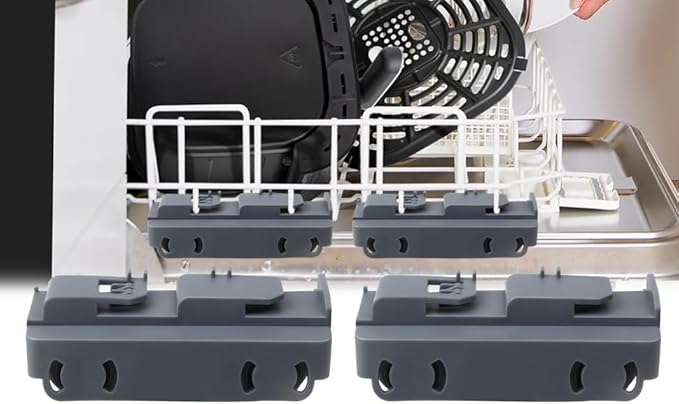 2 PCS Dishwasher Rack Carrier and Roller Kit WD28X27241 Compatible with GE Dishwasher Lower Rack Wheel Assembly, Replaces WD12X10438 WD12X10439 WD12X10446