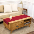 Solino Home Cotton Linen Table Runner Red, Hemstitch Collection 14 x 48 in