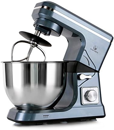 Stand Mixer,5.3-Qt & 500W & 6+P Speed MK36 Tilt-Head Kitchen Electric Food Mixers Home Baking Dough Machine with Accessories (Gray Blue)