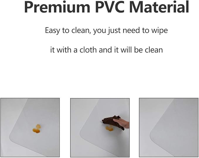 Chair Mat for Hardwood Floor, 60”x 46” Office Chair Mat, Floor Mat for Office Chair, Clear Desk Chair Floor Mat for Computer Desk