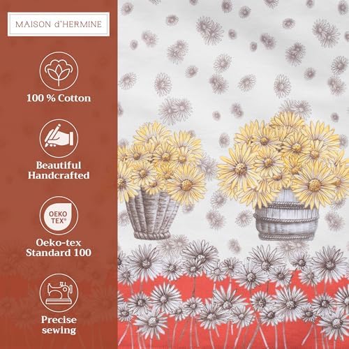 Maison d' Hermine Placemats Set of 4 Reusable 100% Cotton (13"x19")