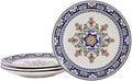 Bico Mandala Kaleidoscope Dinner Plates Set of 4, 11 Inch Large Ceramic Plates for Pasta, Steak, Stylish Serving Dishes, Microwave and Dishwasher Safe, Gift for Housewarming and Thanksgiving