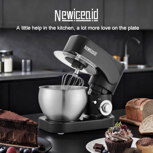 Stainless Steel 6-Speed 7.4QT Stand Mixer, Black