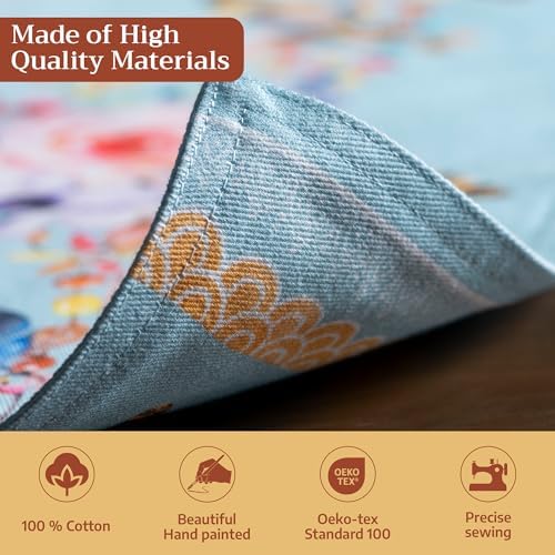 Maison d' Hermine Placemats Set of 4 Reusable 100% Cotton (13"x19")