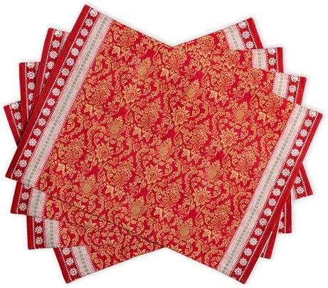 Maison d' Hermine Placemats Set of 4 Reusable 100% Cotton (13"x19")