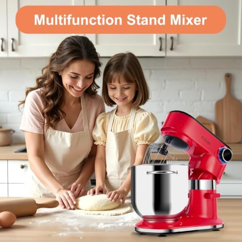 10.5QT Stand Mixer,900W Electric Tilt-Head Kitchen Mixer Red