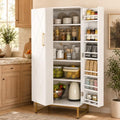 kepptory 51” Kitchen Pantry Storage Cabinet with Diamond Design