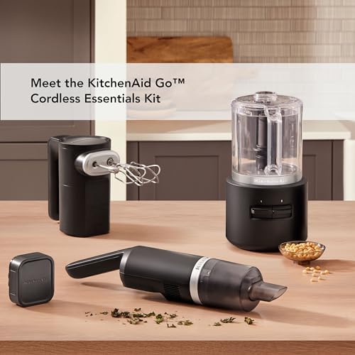 KitchenAid Go Cordless Bundle:Hand Mixer, Food Chopper, Vacuum, and battery