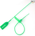 Leadseals(R) 1000 Green Numbered Security Tags Plastic Tamper Proof Seals, Zip Ties for Fire Extinguishers Pull-Tite Disposable Self-Locking Safety Plastic Signage Locks - Ties - Labels 250mm Length