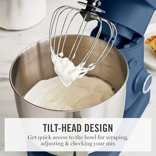 Martha Stewart 5.3QT Tilt Head Stand Mixer, 12 Speeds, Stainless Steel Bowl