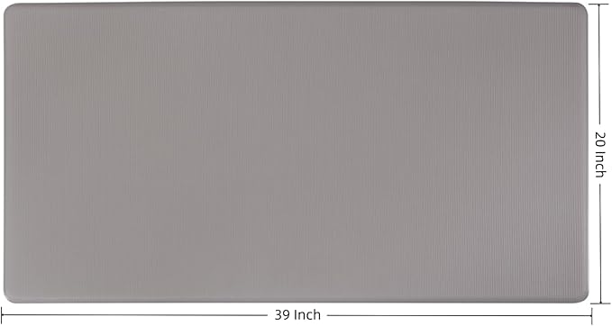 QSY Kitchen Anti Fatigue Floor Mats,Comfort Cushioned Standing Rugs,Waterproof,Non-Slip Memory Foam Kitchen Mats for Floor,39x20x0.5 Inch