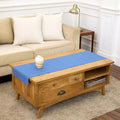 Solino Home Cotton Linen Table Runner Blue, Hemstitch Collection 14 x 60 in