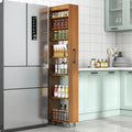 KEIKI 7 Tier Pull-Out Kitchen Pantry Storage Cabinet, Spice Rack Open Shelf