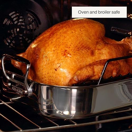 All-Clad Stainless Steel 13" x 16" Roaster with rack
