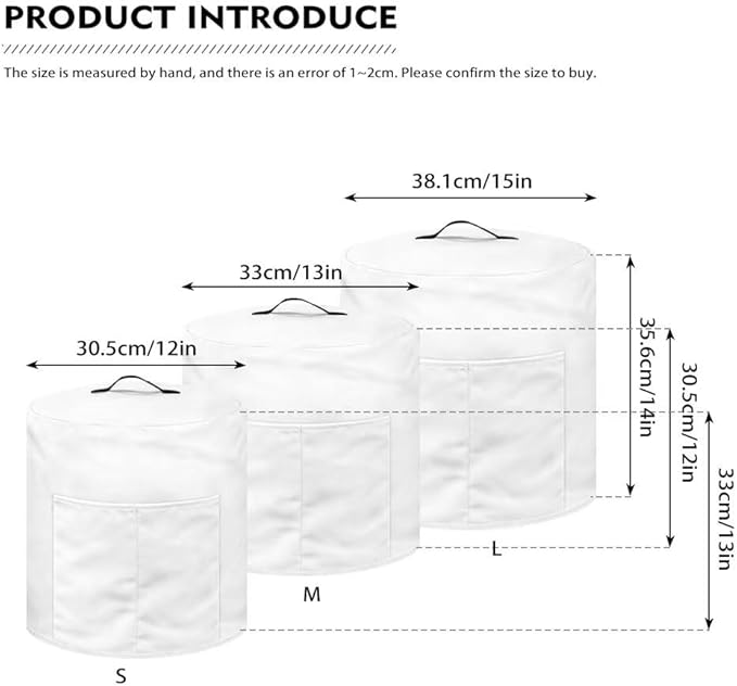 Vintage Floral Pressure Cooker Cover Instant Pot Accessories Instant Pot Kitchen Appliance Dust Cover with Pockets for Rice Cooker Air Fryer Slow Cooker Dust Covers for Kitchen Size M