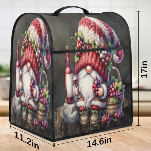 Red Wine Kitchen Aid Covers Foldable Washable Stand Mixer Dust Cover