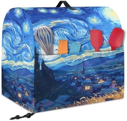 Starry Night Stand Mixer Covers Kitchen Appliance Dust Covers Decoration Kitchen Aid Mixer Covers 4.5-5 Quart Kitchen Aid Stand Mixer Dust Proof Cover Blue