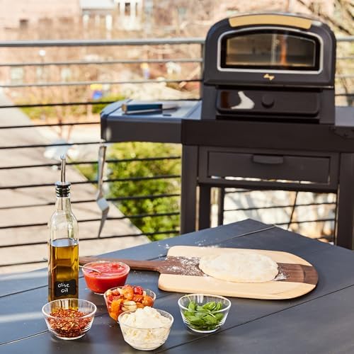 Current® Outdoor Pizza Cart, Soft-Close Drawer, Pizza Peel Holster, Wheels