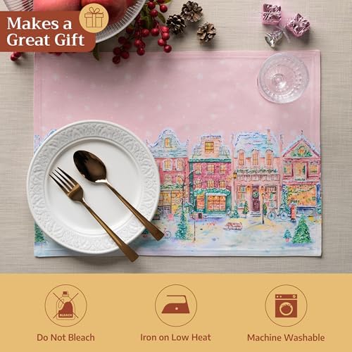 Maison d' Hermine Placemats Set of 4 Reusable 100% Cotton (13"x19")