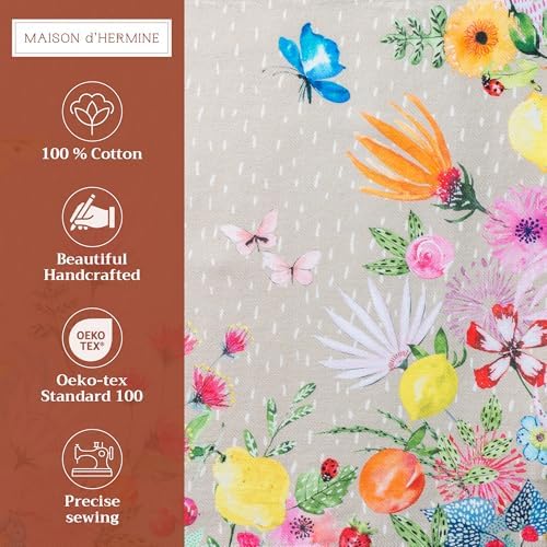 Maison d' Hermine Placemats Set of 4 Reusable 100% Cotton (13"x19")