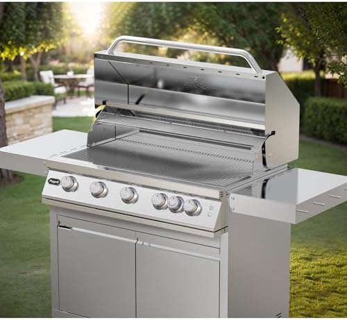 Hygrill Stainless Steel Grill Cart for Hygrill 5-Burner Built-In Gas Grill