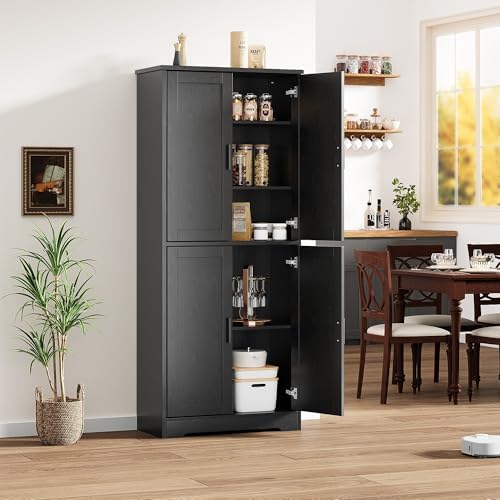 Garvee Kitchen Pantry Cabinet, 70 Inch Tall Storage Cabinet