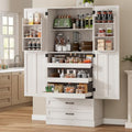 71" Tall Kitchen Pantry Cabinet, Freestanding Storage Cabinet with Drawers