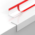 2PCS Wall Corner Protectors Guards - Self Adhesive Corner Protector & Corner Guards for Walls Edge Protection, Easy to Apply - No Tools Needed(Pure White, 39.37"x1.18")
