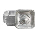 Non-Stick Disposable Air Fryer Aluminum Foil Liners Square 50PCS, Oil-Proof Aluminum Foil Tin Box Also for Steamer Basket Instant Pot Oven & Grill (9 * 9 Inch-Square)