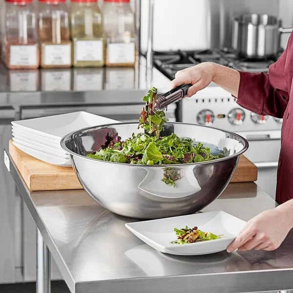 Stainless Steel 16 QT Mixing Bowl | Home & Commercial Quality | Flat Bottom | Cooking, Baking, Meal Prep [1PK]
