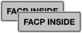 Signs ByLITA Standard FACP Inside Sign | Fire Safety Signage (Lt Gray) - Large 2 Pack