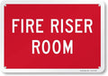 SmartSign "Fire Riser Room" Sign | 7" x 10" Aluminum