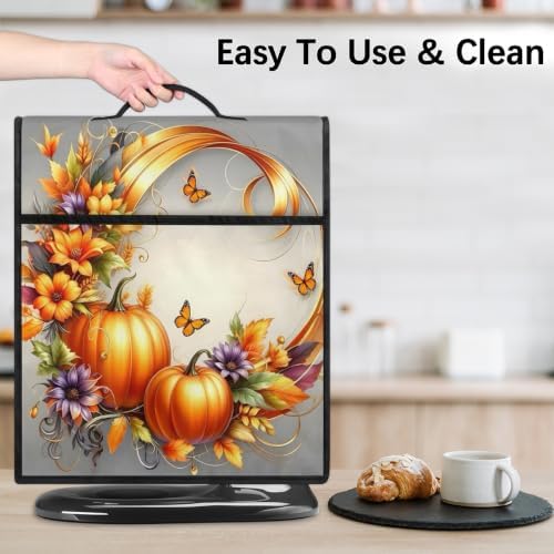 Fall Pumpkins Kitchen Aid Covers Foldable Washable Stand Mixer Dust Cover