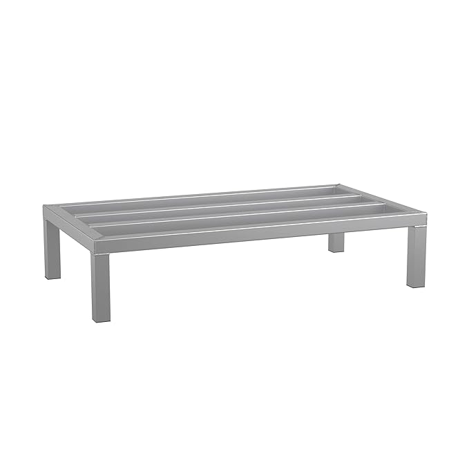 36'' x 20'' x 8'' Aluminum Dunnage Rack - 1630 lb. Capacity